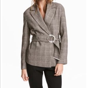 HM check blazer